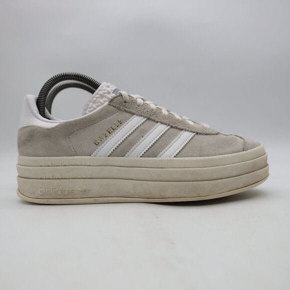 adidas Shoes - Adidas Gazelle Bold Suede Women's Size 7 Light Grey Platform Sneakers HQ6893